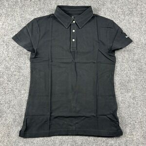 Apple Polo Shirt Womens Large Black Business Logo Short Sleeve Tech Employee New